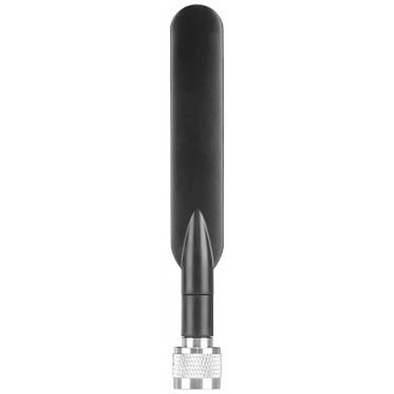 ANT795-4MC IWLAN antenna with omnidirectional Characteristic; incl. N-Connect male plug straight; 3/5 dBi IP65 (-20-+60 °C), 2.4/5GHz Wi-Fi compliance and observe national approvals; direct mounting on SCALANCE W with N-Connect connection system; scope of delivery: 1x ANT795-4MC, compact instructions as hard copy German/English.