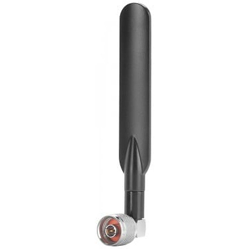 ANT795-4MD IWLAN antenna with omnidirectional Characteristic; including N-Connect male plug with fixed 90° angle; 3/5 dBi; IP65 (-20-+60 °C), 2.4/5GHz; Wi-Fi compliance and observe national approvals; direct mounting on SCALANCE W with N-Connect connection system; scope of delivery: 1x ANT795-4MD, compact instructions as hard copy German/English.