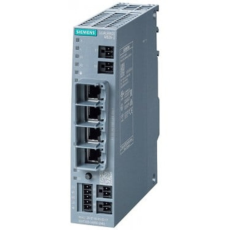 SCALANCE M826-2 SHDSL router; for the IP communication via 2-wire and 4-wire cables from Ethernet-based Programmable controllers; SHDSL topology: Point-to-point, bonding, line bridge mode; Routing mode with VPN, Firewall, NAT; 4-port switch; 1x digital input, 1x digital output .