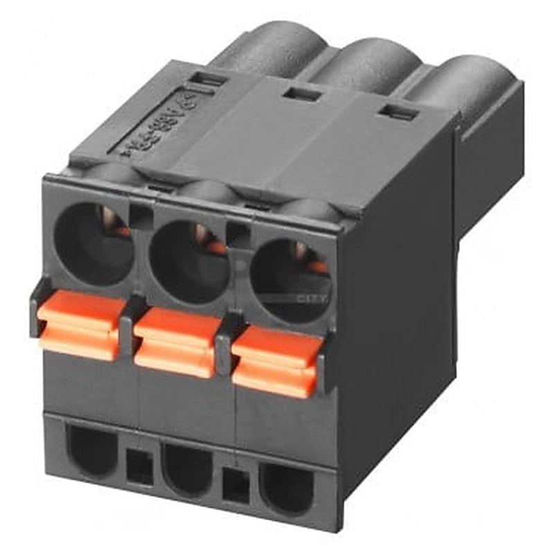 Push-in terminals 3-pole; for power supply; 24 V AC/DC; for SCALANCE XB-000 1 pack=5 units spare part.