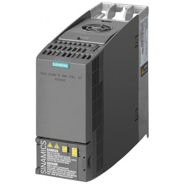 SINAMICS G120C rated power: 0.75 kW with 150% overload for 3 s 380-480 V 3AC +10/-20% 47-63 Hz integrated filter class A I/O interface: 6 DI, 2 DO, 1 AI, 1 AO Safe Torque Off integrated fieldbus integrated: PROFIBUS DP degree of protection IP20/UL Open type size: FSA 196x 73x 203 (HxWxD) external 24 V