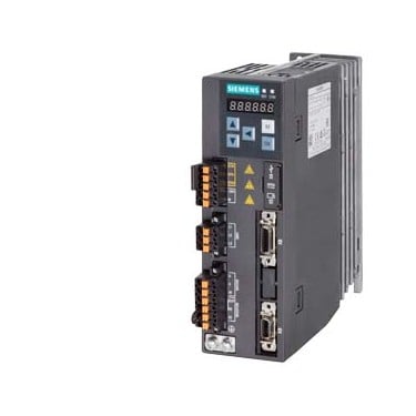 SINAMICS V90, with PROFINET input voltage: 200-240 V 1/3-phase AC -15%/+10% 2.5/1.5 A 45-66 output voltage: 0 – input voltage 1.2 A 0-330 Hz motor: 0.1 kW degree of protection: IP20 size B, 55x170x170 (WxHxD)