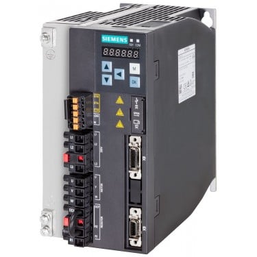 SINAMICS V90, with PROFINET Input voltage: 200-240 V 3-P -15%/+10% 11.0 A 45-66 Hz Output voltage: 0 – Input 10.6 A 0-330 Hz Motor: 1.5 kW Degree of protection: IP20 Size D, 95x170x195 (WxHxD)