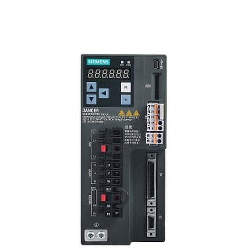 SINAMICS V90 Input voltage: 380-480 V 3 A -15%/+10% 3.8 A 45-66 Hz Output voltage: 0 – Input 3.0 A 0-330 Hz Motor: 0.75/1.0 kW Degree of protection: IP20 Size A, 80x180x200 (WxHxD)