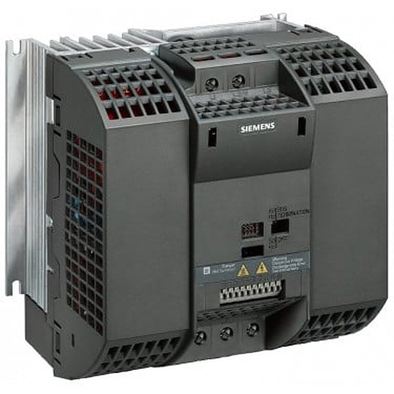 SINAMICS G110-CPM110 AC Drive, with integrated filter A 200-240 V 1 AC+10/-10% 47-63 Hz analog input CT: 3.0 kW; VT: 3.0 kW CT overload: 150% 60 s 181x 184x 152 (HxWxD) degree of protection IP20 ambient temperature -10+40 °C without BOP without RS-485 interface