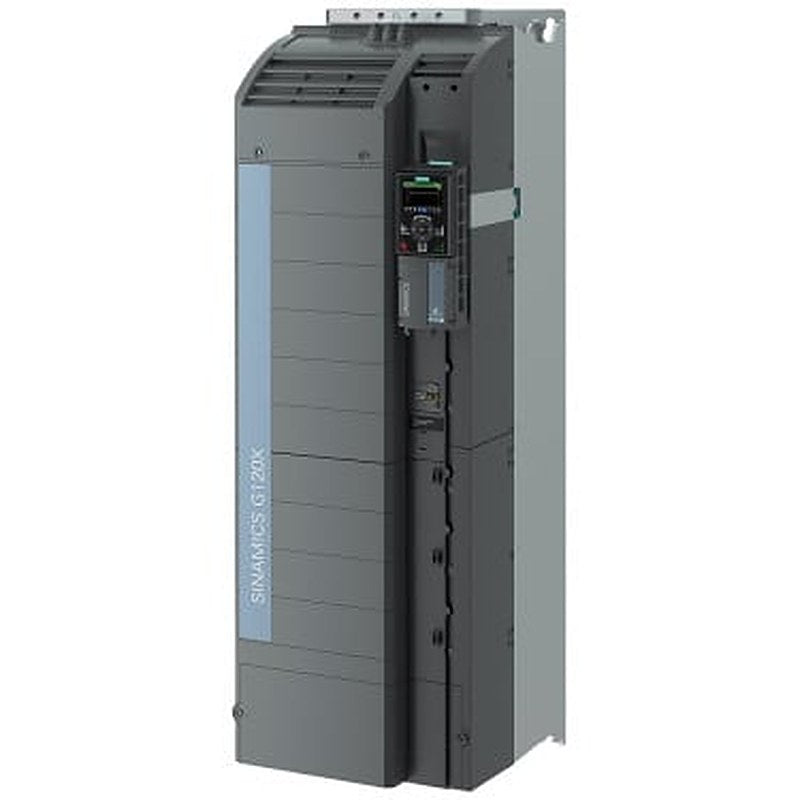SINAMICS G120X Rated power: 160 kW At 110% 60s, 100% 240 s Radio interference suppression filter For category C3 380-480 V 3 AC +10/-20% 47-63 Hz Ambient temperature -20 to +45 °C Size: FSG Degree of protection IP20 / UL open type painting 3C2 with Basic Operator Panel with IO expansions Fieldbus integrated: MODBUS RTU, BACnet MS/TP,USS