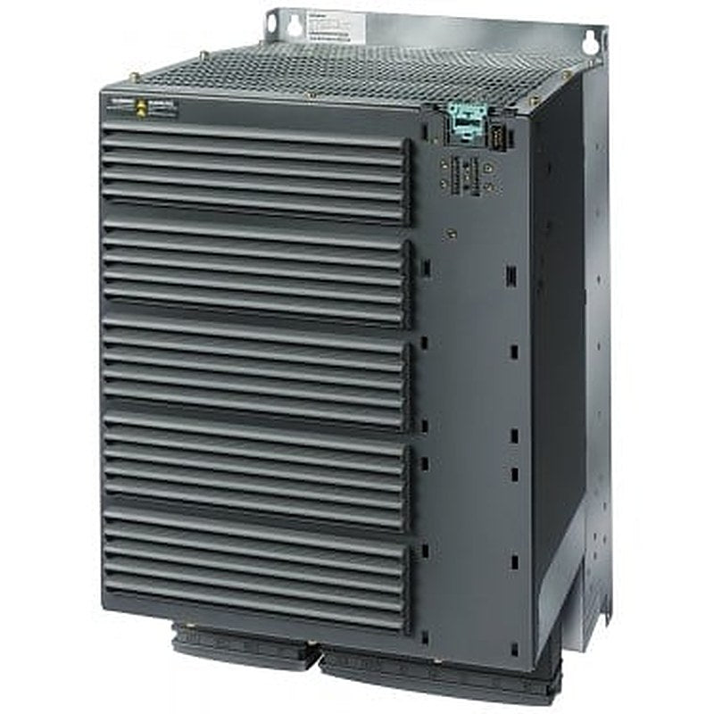 SINAMICS G120 PM240 Power Module with integrated filter class A with integrated braking chopper 380-480 V 3 AC +10/-10% 47-63 Hz power high overload: 55 kW at 200% 3 s,150% 57 s,100% 240 s ambient temperature -10 to +50 °C power low overload: 75 kW at 150% 3 s,110% 57 s,100% 240 s ambient temperature -10 to +40 °C 934 x 350 x 316 (HxWxD), FSF degree of protection IP20 without Control Unit and BOP