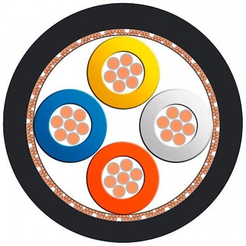 IE TP TRAIN Cable 2x2; CAT5 TP installation cable for Rail applications for connection to FC RJ45 plug 2x2, FC M12 plug pro 2x2; railway-certified, 4-core, shielded, sold by the meter, max. delivery unit 1000 m, minimum order quantity 20 m.