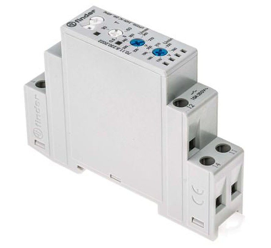 Finder Monitoring Relay, 1 Phase, SPDT, DIN Rail