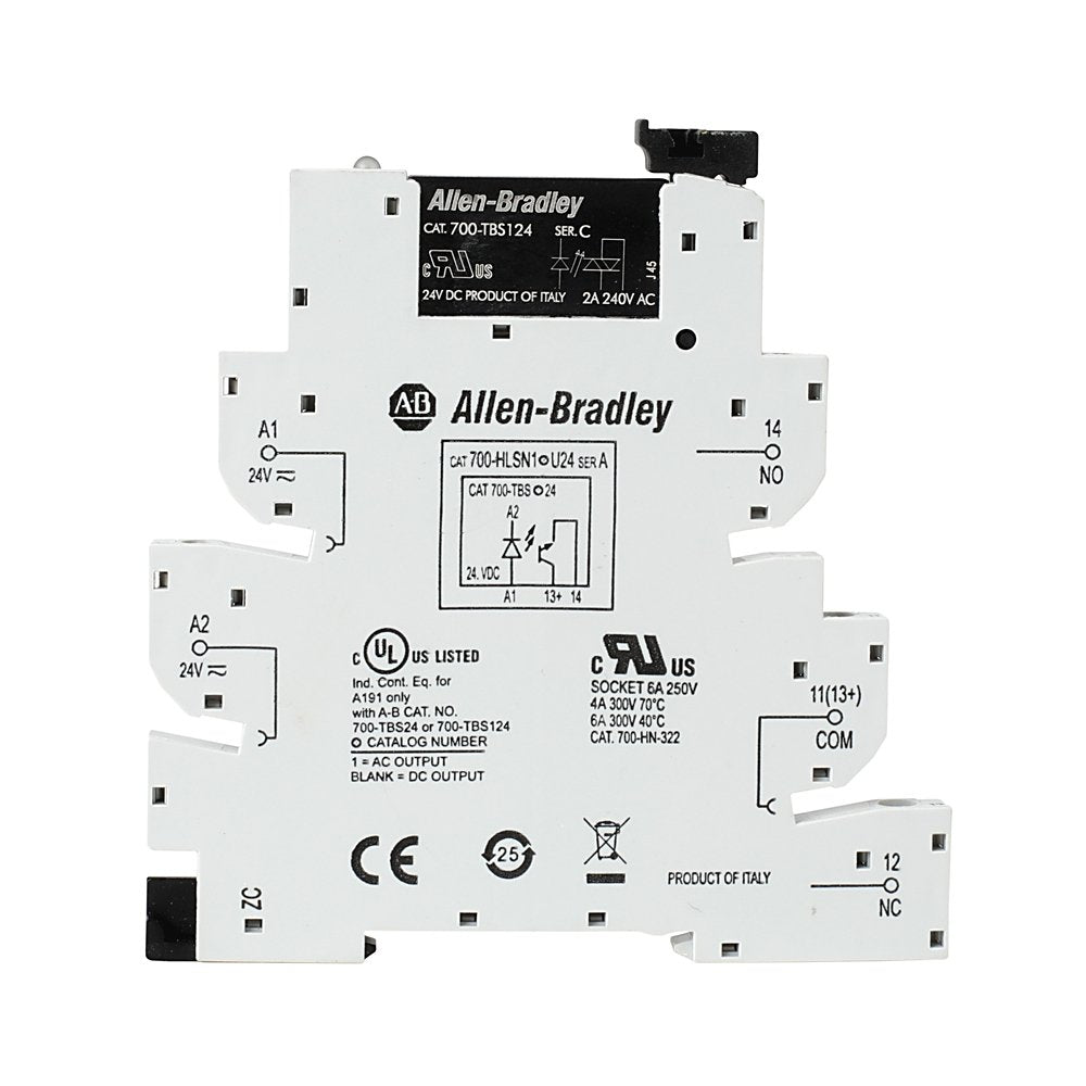 700-HL (Next Generation) Solid State Relay Output, , w/ Screw Terminals, 24V AC/DC, Touch Safe Terminal Construction, Pkg. Qty. of 10