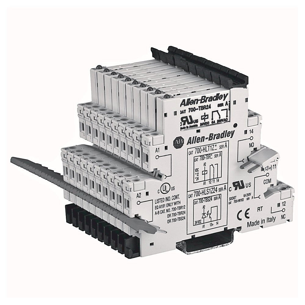 700-HL Electromechanical Relay Output, SPDT (1 C/O), w/ Screw Terminals, 48V DC, Touch Safe Terminal Construction, Pkg. Qty. of 10