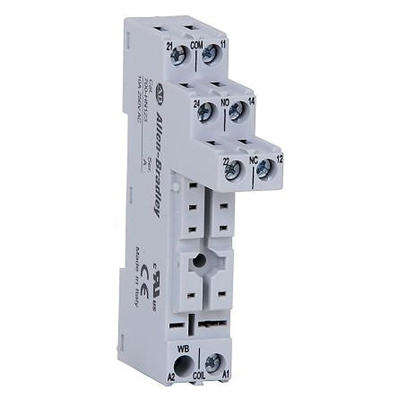 Allen Bradley 700-HN 8 Way 300V DIN Rail Relay Socket, for use with 700-HP Relay