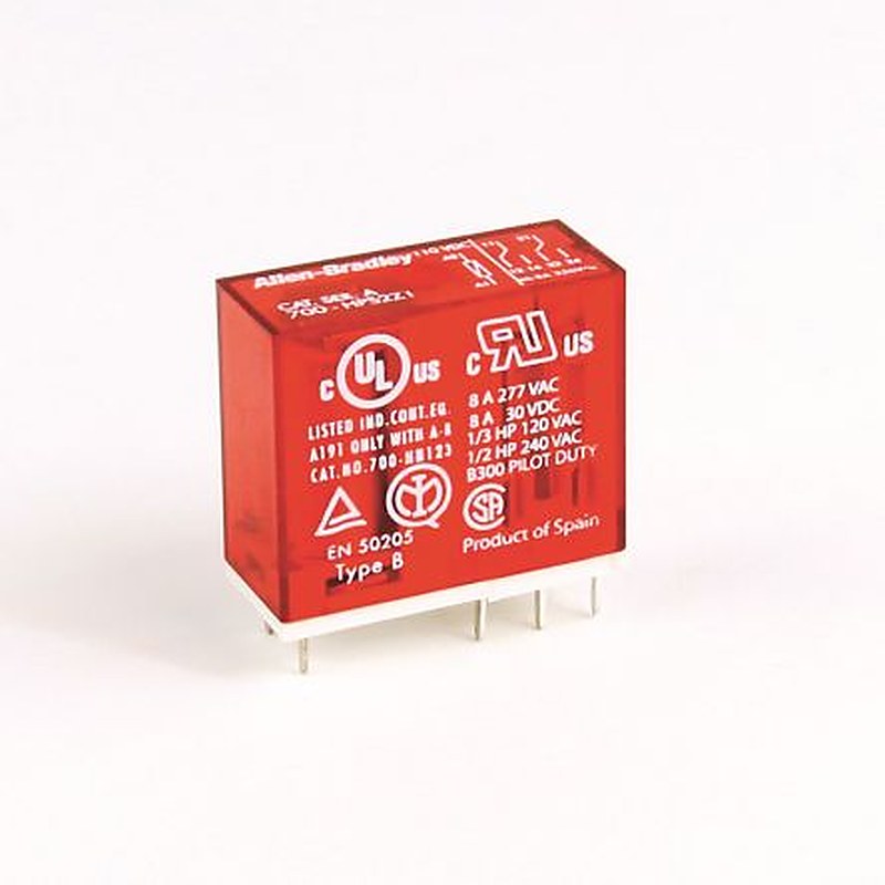 Allen Bradley PCB Power Relay, 125V dc Coil, 8A Switching Current, DPDT
