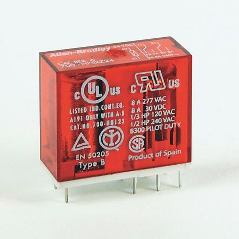 Allen Bradley Power Relay, 24V dc Coil, 8A Switching Current, DPDT