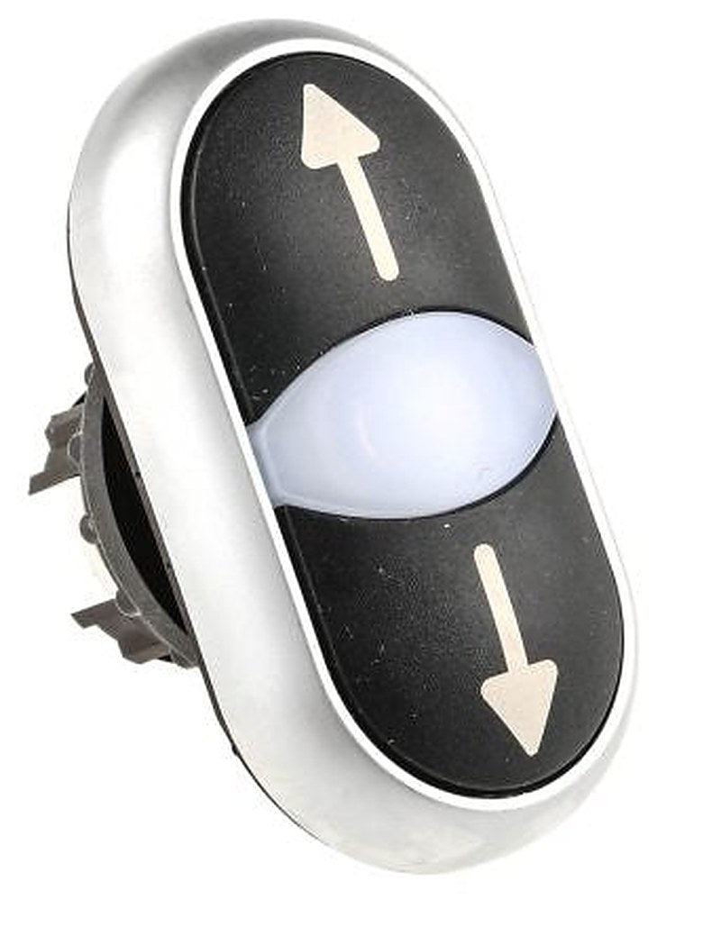 Eaton RMQ Titan M22 Series Black Momentary Push Button Head, 22 mm Cutout, IP66
