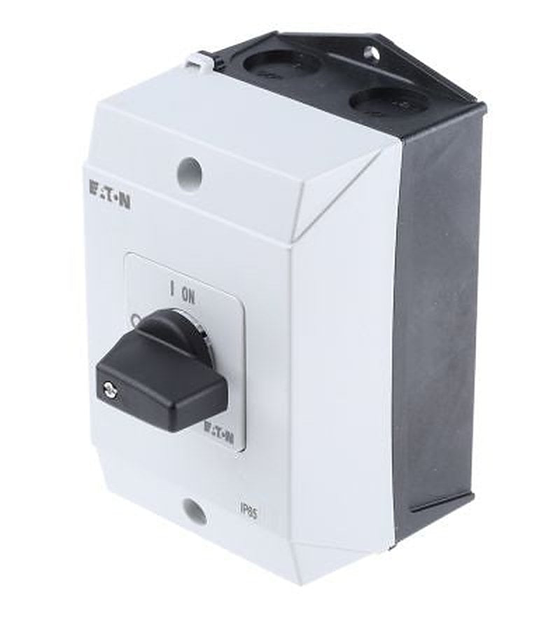 Eaton 1-Pole Surface Isolator Switch -, IP65, 20A, 5.5 kW