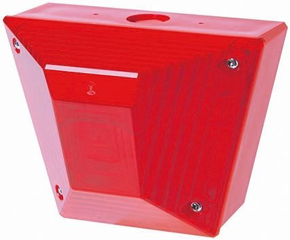 Eaton Asserta Series Red Flashing Beacon 230V ac, Xenon Bulb Surface, IP66