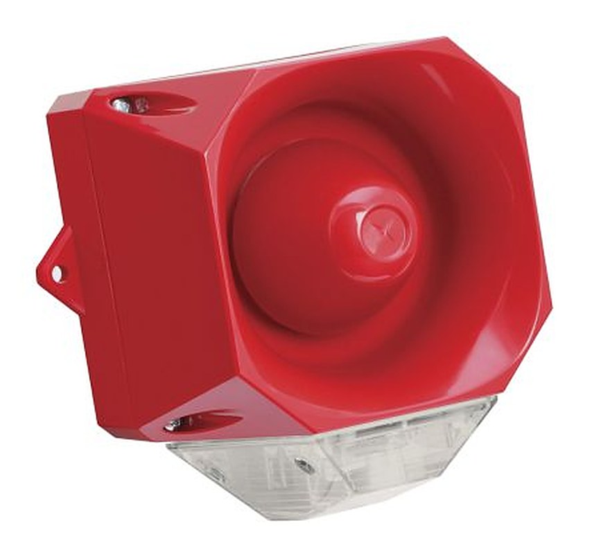 Eaton Clear Sounder-Beacon Combination, IP66 230V ac Wall 110 dB @ 1m
