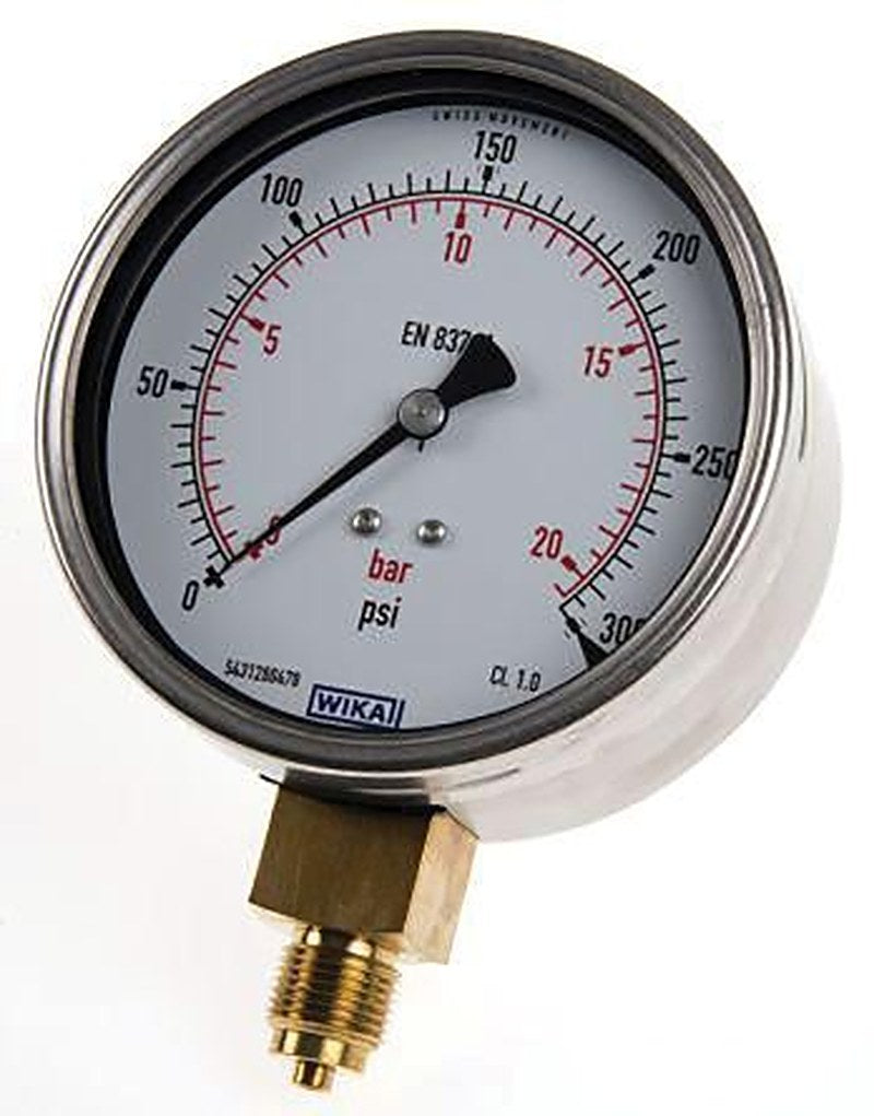 WIKA G 1/4 Threaded Pressure Gauge, 6 bar