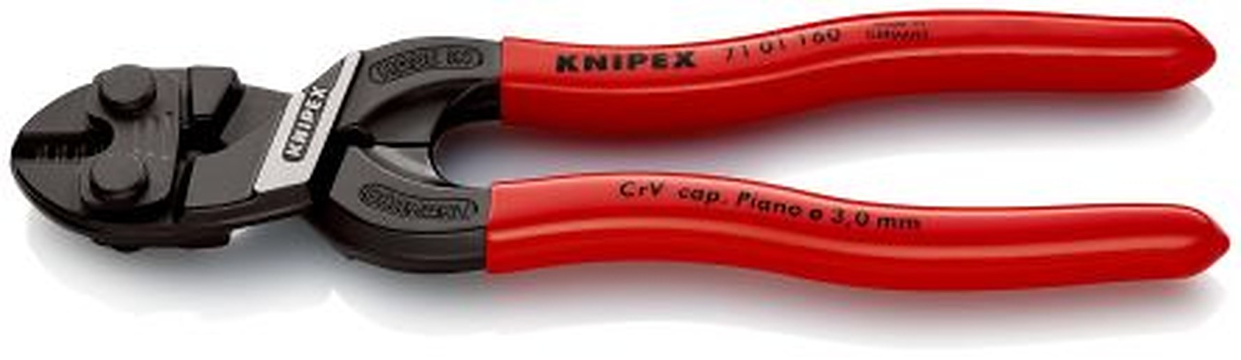 Knipex 71 01 160 160 mm Plastic 5.3 mm Plastic Chrome Vanadium Steel Compact Bolt Cutter
