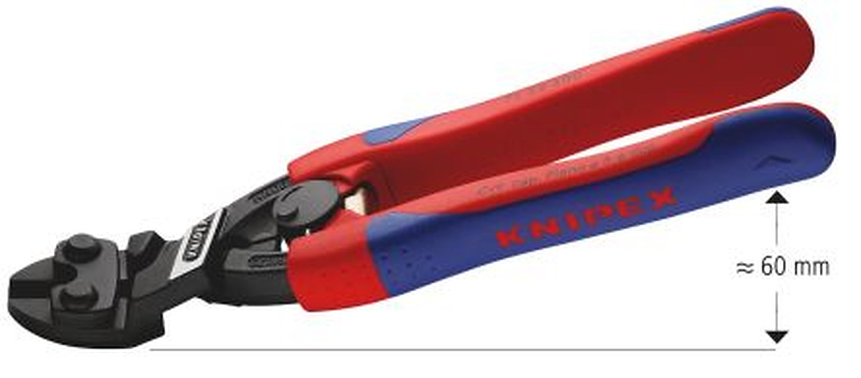 Knipex 71 22 200 200 mm Multi Component Grip 6 mm Chrome Vanadium Steel Compact Bolt Cutter