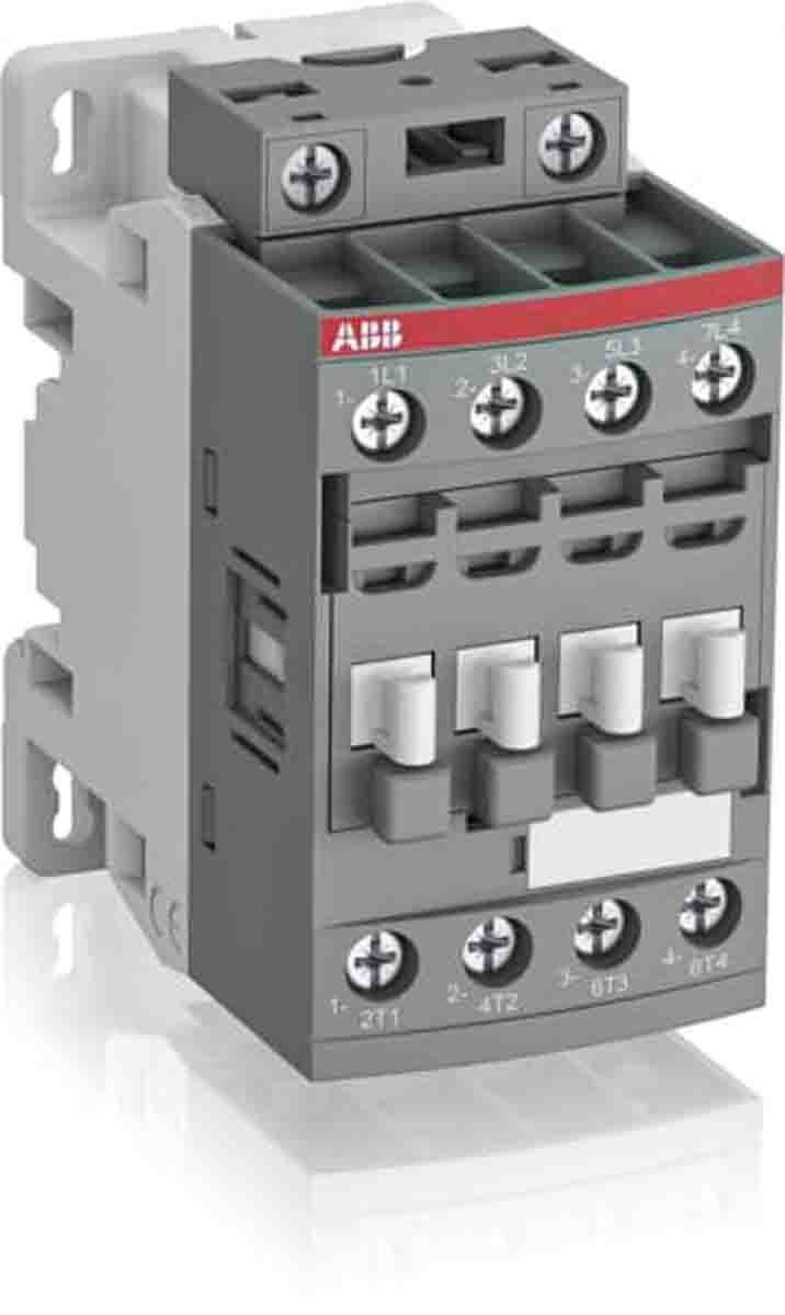 AF Range Contactors, 4 Pole A range of ABB 4 Pole contactors used for controlling power circuits up to 690 V ac and 440 V dc. Built-in surge protection and do not require additional surge suppressors Manage large control voltage variations One coil can be used for different control voltages, and used worldwide without any coil change