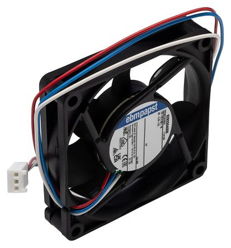ebm-papst 700 F Series Axial Fan, 12V dc, 36 m³/h, 1.1 W, 91 mA Max 70 mm 70mm 15 mm