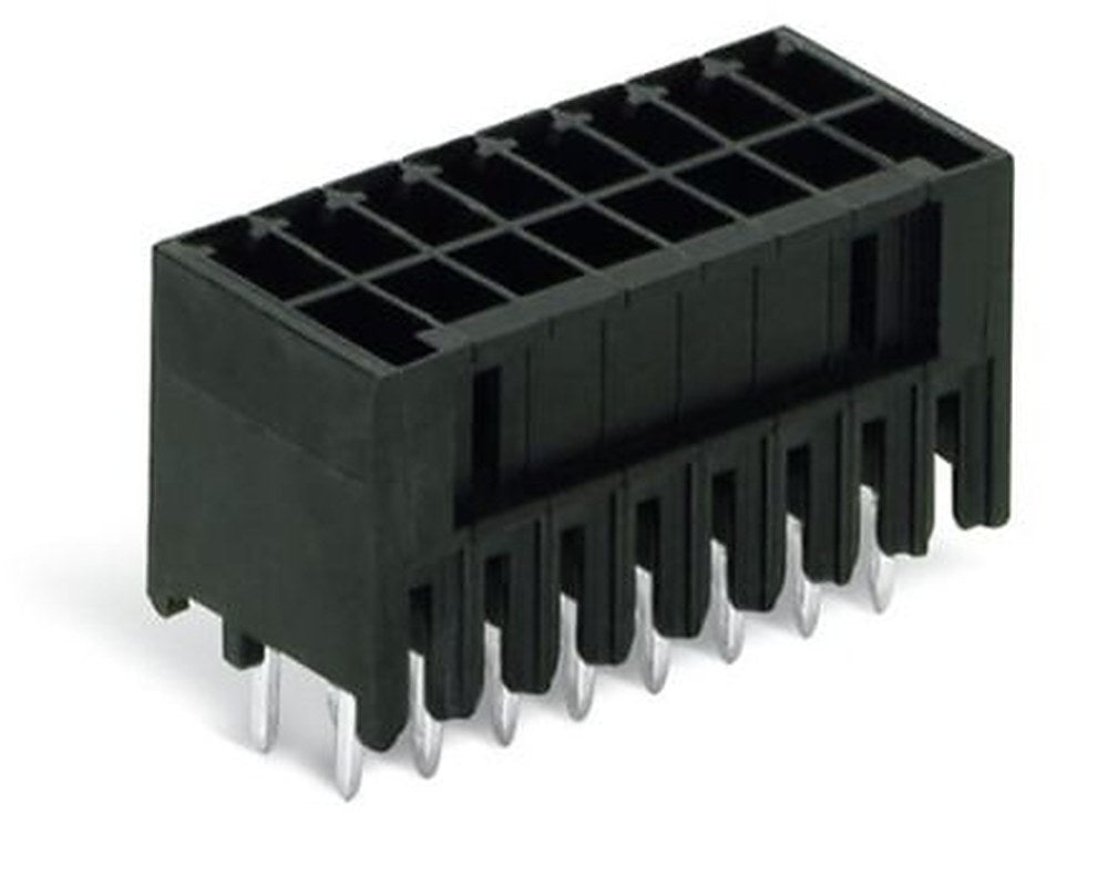 WAGO 713 Series Straight PCB PCB Header, 8 Contact(s), 5 mm Pitch, 2 Row