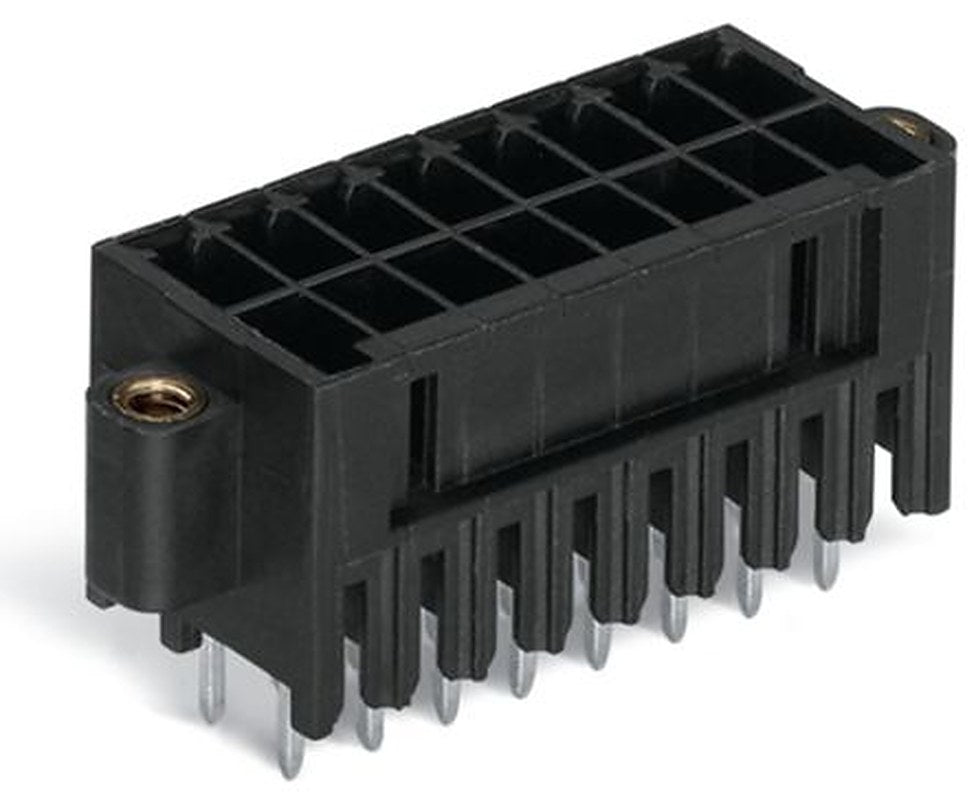 WAGO 713 Series Straight Through Hole Header, 20 Contact(s), 3.5 mm Pitch, 2 Row, Shrouded