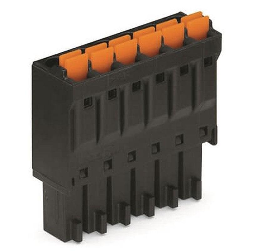 WAGO Pluggable Terminal Block, 10-Contact, 3.5 mm Pitch, 1 Row, 714-110