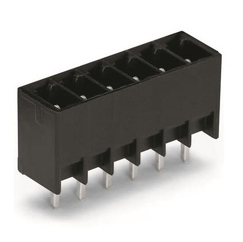 WAGO 714 Series Pluggable Terminal Block, 6-Contact, 3.5 mm Pitch, 1 Row, 714-136