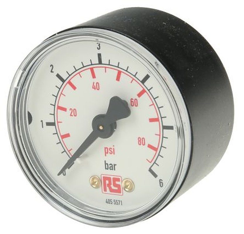 WIKA 1/4 in G BSPT Pressure Gauge, 50 mm, 6 bar