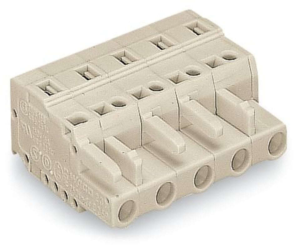 WAGO 721 Series Cable Connector Female Cage Clamp, 5-Pole, 16A, 5-Way