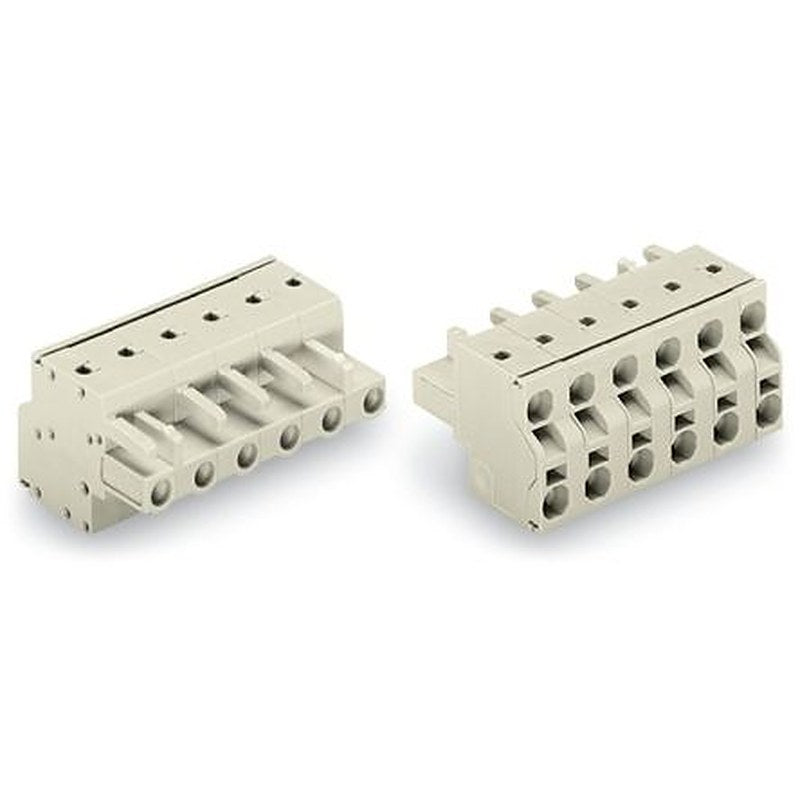 WAGO 721 Series Plug-in Connector Female Push-in, 2-Pole, 16A, 2-Way
