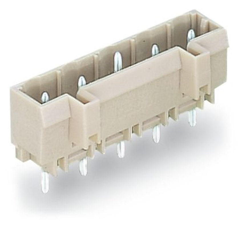 WAGO 721 Series Straight Through Hole Header, 7 Contact(s), 7.5 mm Pitch, 1 Row, Shrouded