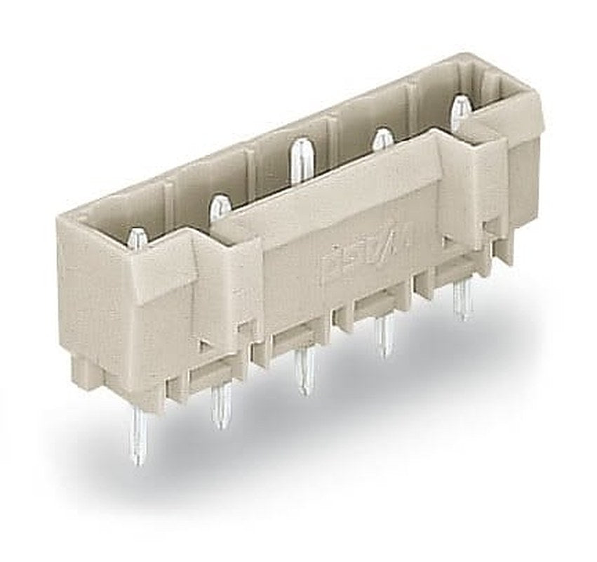 WAGO 721 Series Straight Through Hole Header, 3 Contact(s), 7.5 mm Pitch, 1 Row, Shrouded