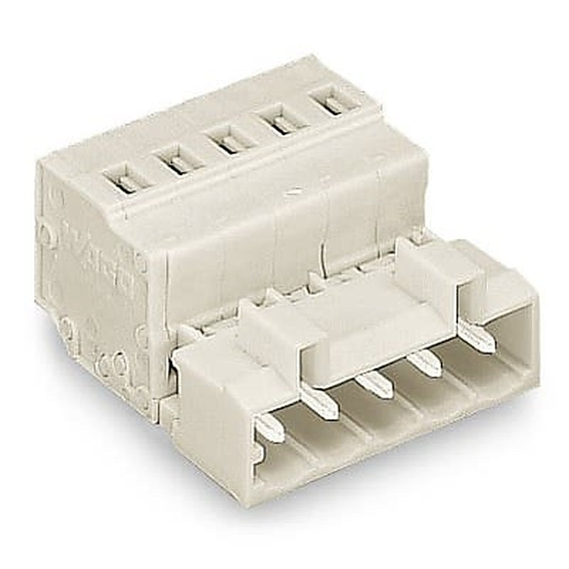 WAGO 721 Series Pluggable Terminal Block, 3-Contact, 5 mm Pitch, 1 Row, 721-603-1