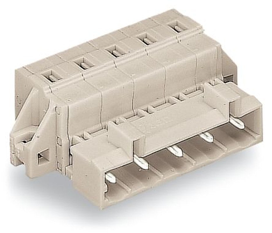WAGO 723 Series Cable Male Lighting Connector Male Cage Clamp, 9-Pole, 12A, 9-Way