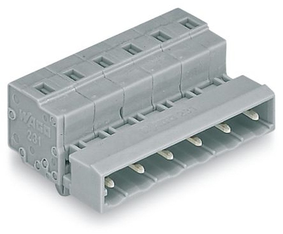 WAGO 731 Series Cable Male Lighting Connector Male Cage Clamp, 8-Pole, 12A, 8-Way