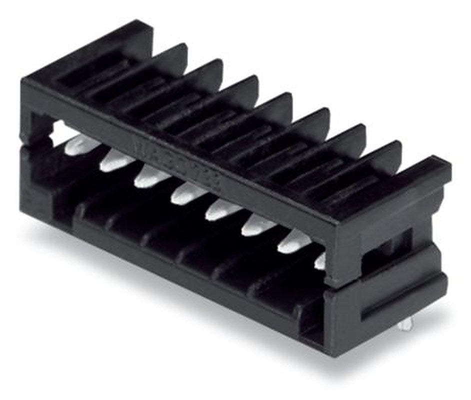 WAGO 733 Series Angled Through Hole Header, 10 Contact(s), 2.5 mm Pitch, 1 Row, Shrouded