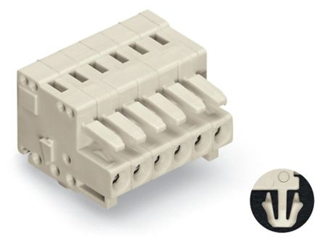 WAGO 734 Series Cable Connector Female Cage Clamp, 14-Pole, 10A, 14-Way