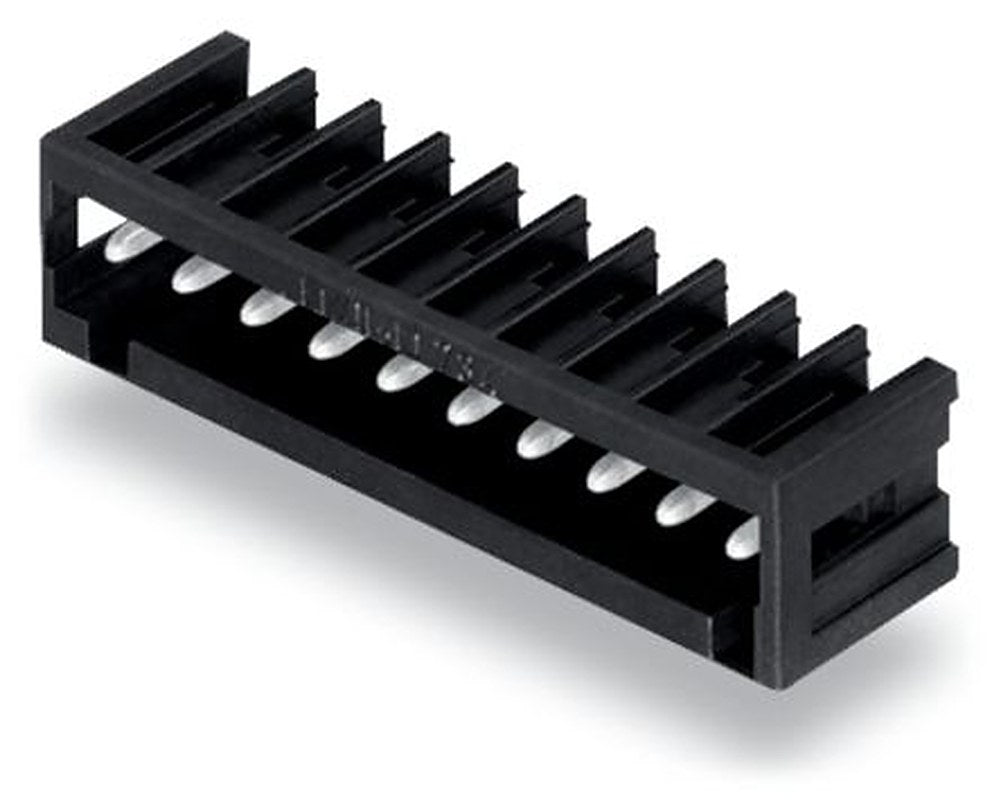 WAGO 734 Series Angled Through Hole Header, 8 Contact(s), 3.5 mm Pitch, 1 Row, Shrouded