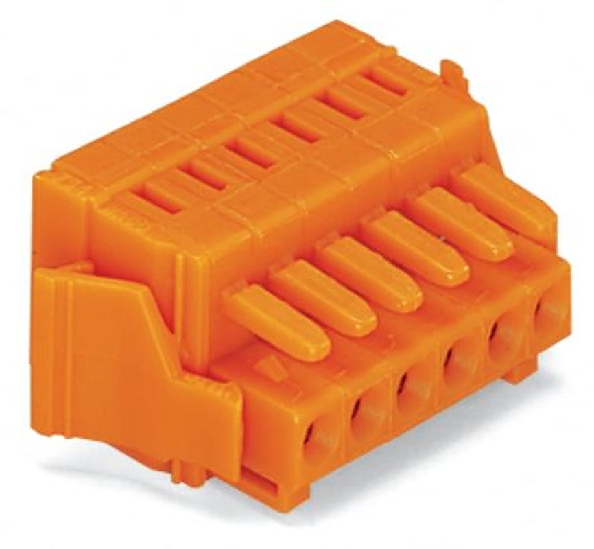 WAGO 734 Series Plug-in Connector Female Cage Clamp, 5-Pole, 10A, 5-Way