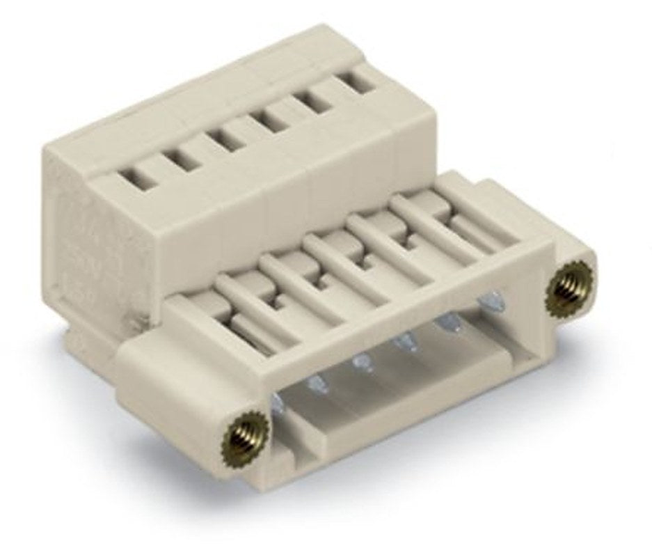 WAGO 734 Series Plug-in Male Lighting Connector Male Cage Clamp, 5-Pole, 10A, 5-Way, IP20