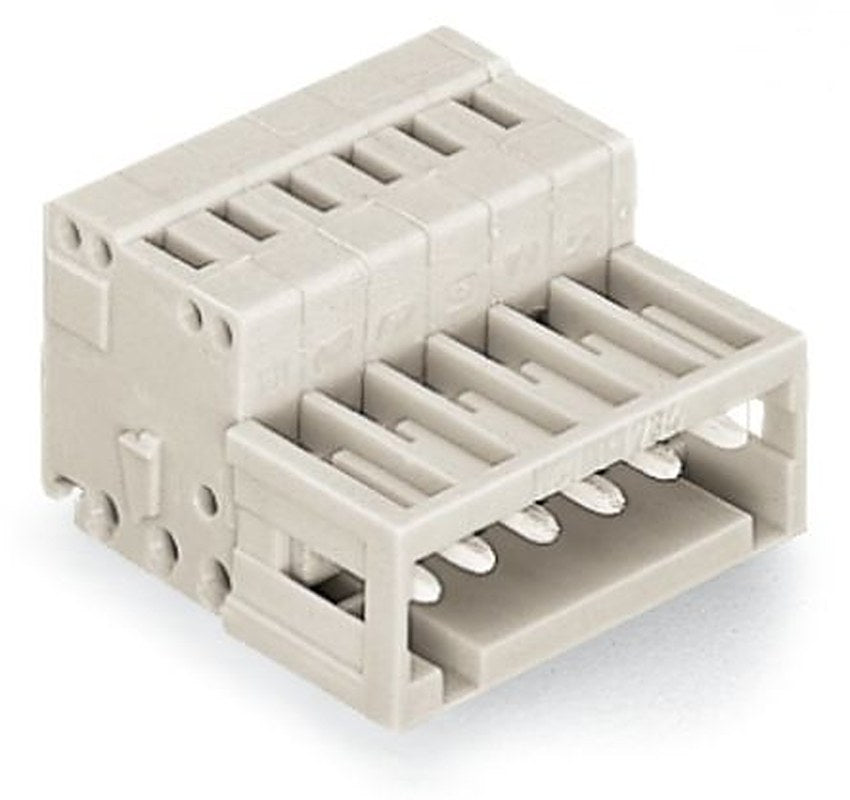 WAGO 734 Series Plug-in Male Lighting Connector Male Cage Clamp, 24-Pole, 10A, 24-Way, IP20