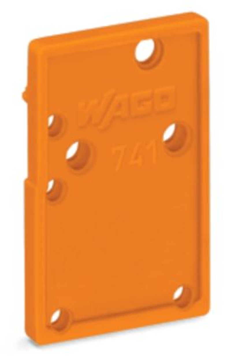 WAGO 741 Series End Plate for Use with Rail Mount Terminal Blocks