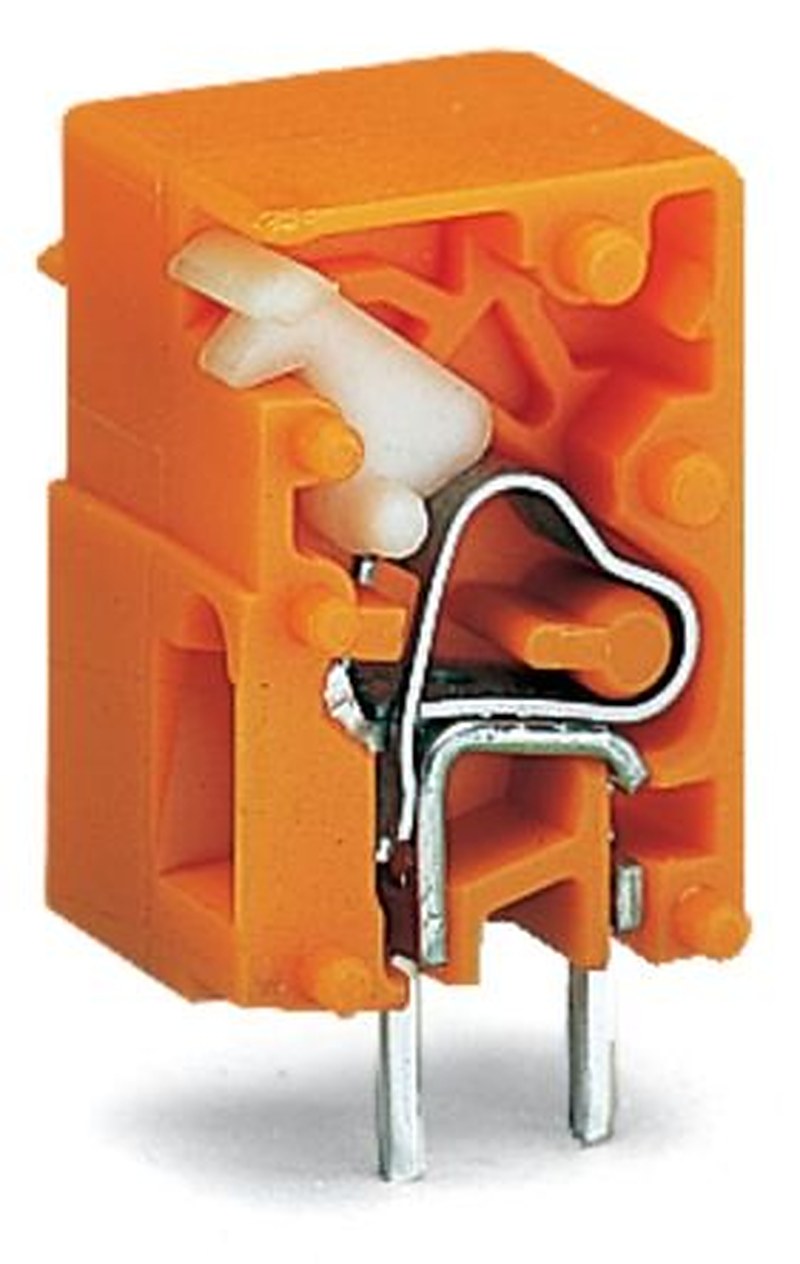 WAGO 741 Series PCB Connector, 1-Contact, 10.16 mm Pitch, Through Hole, 1 Row