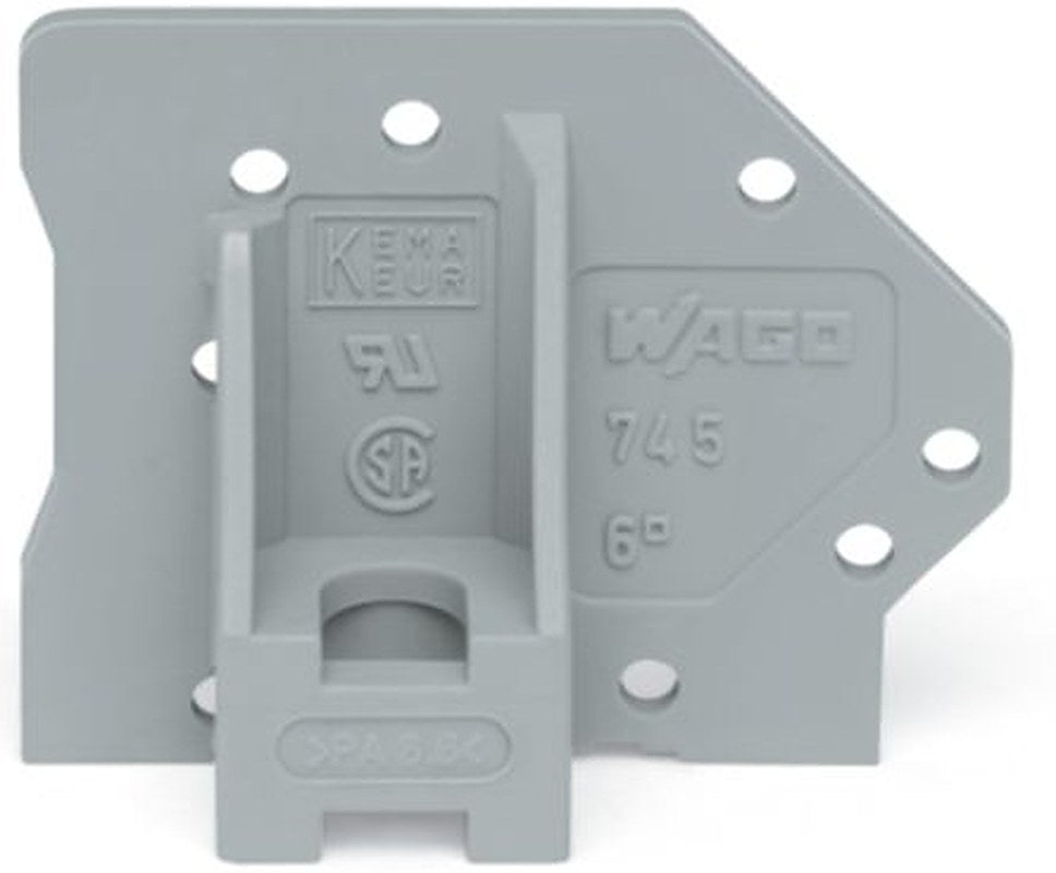 WAGO 745 Series End Plate for Use with Rail Mount Terminal Blocks