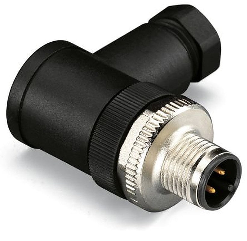 WAGO Industrial Circular Connector, 4 Contacts, Plug-in, M12 Connector, Plug, Male, IP67, 756 Series