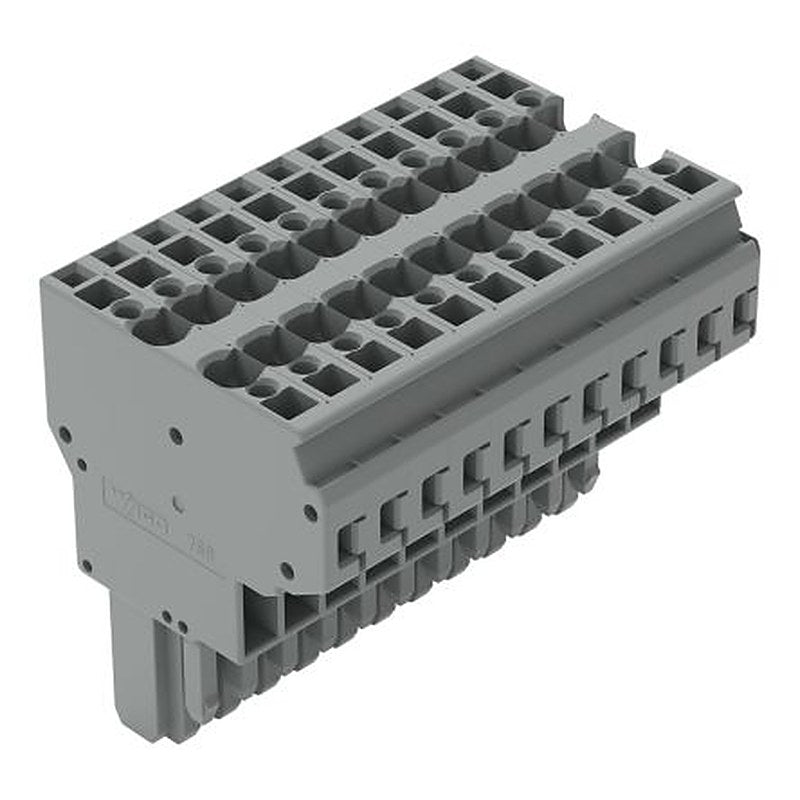 WAGO 769 Series Straight PCB PCB Socket, 11-Contact, 5 mm Pitch Cage Clamp